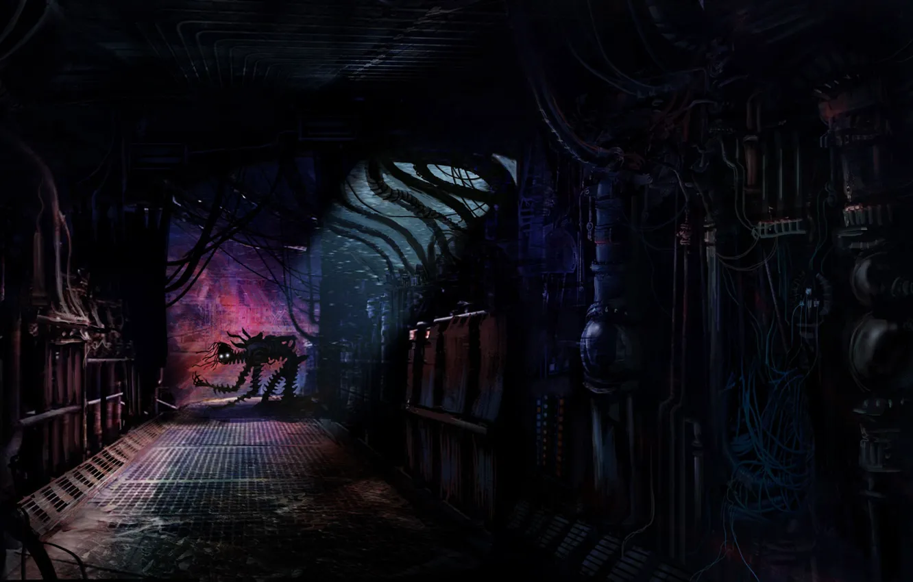 Photo wallpaper fiction, mechanism, art, fantasy, robot, science fiction, art, Concept Art