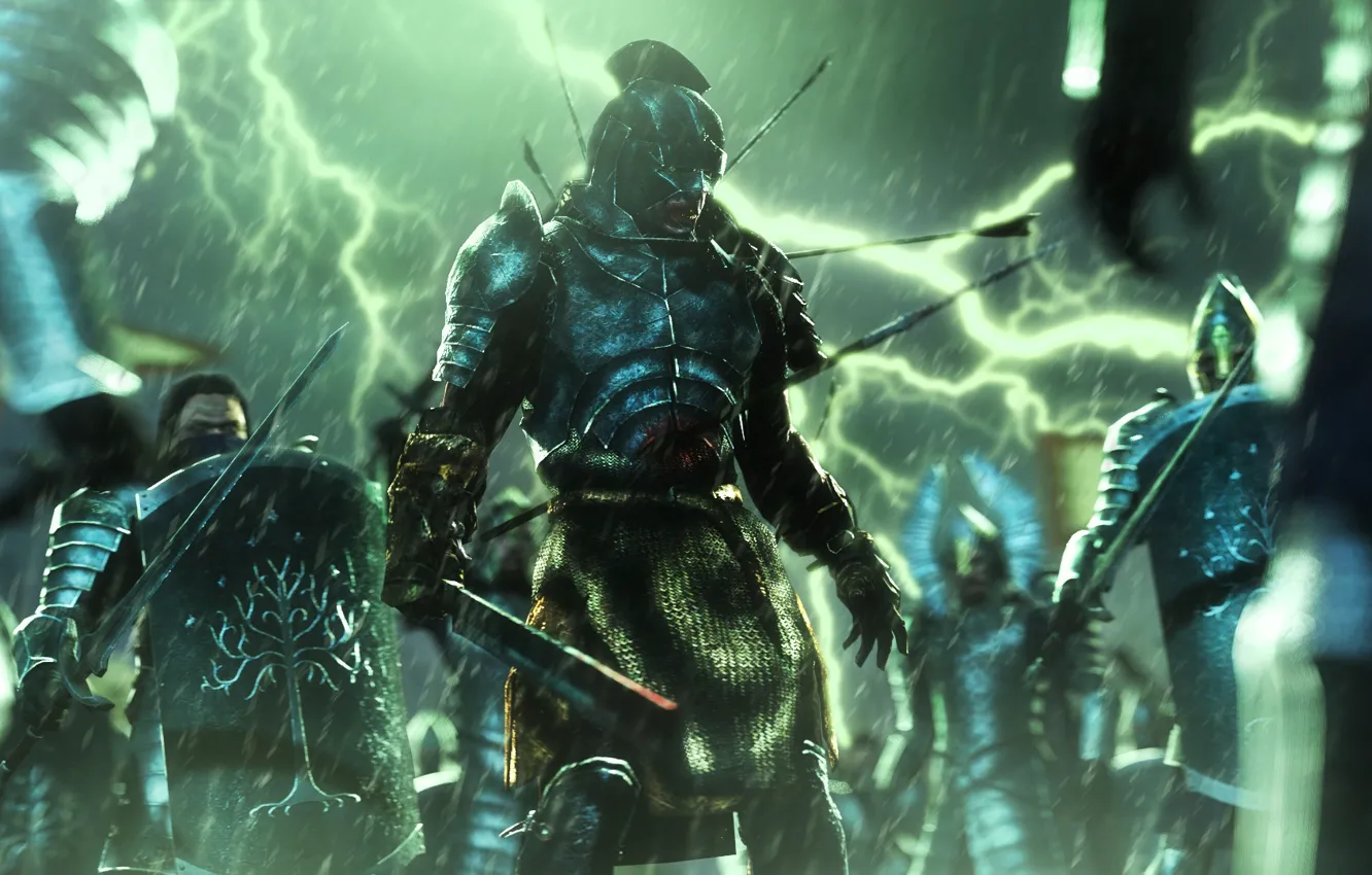 Photo wallpaper warrior, armor, lord of the rings, fan art, Middle-earth: Shadow of Mordor, Uruk-hai, Uruk
