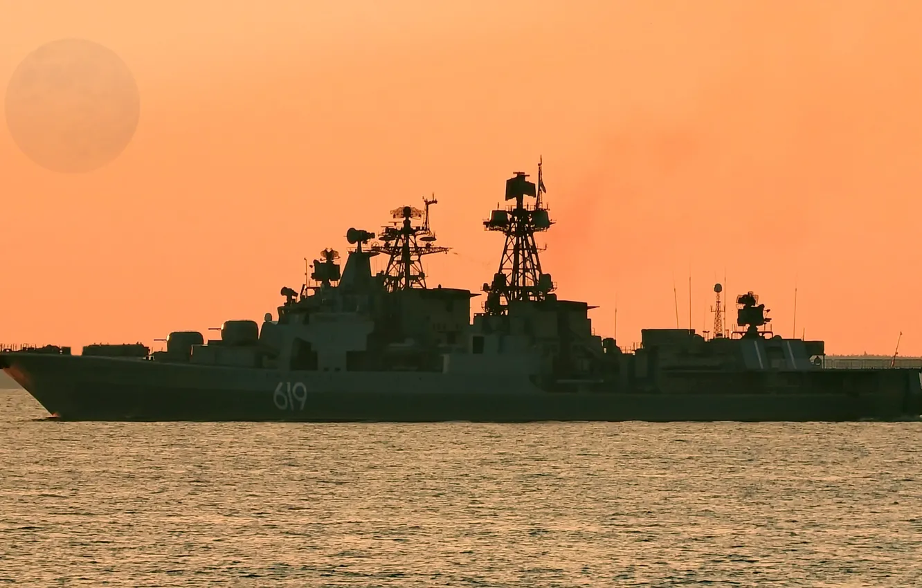 Photo wallpaper BOD, project 1155, Severomorsk