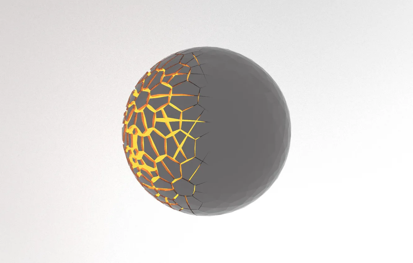 Photo wallpaper abstraction, ball, abstract, sphere, sphere, blender3d, first job