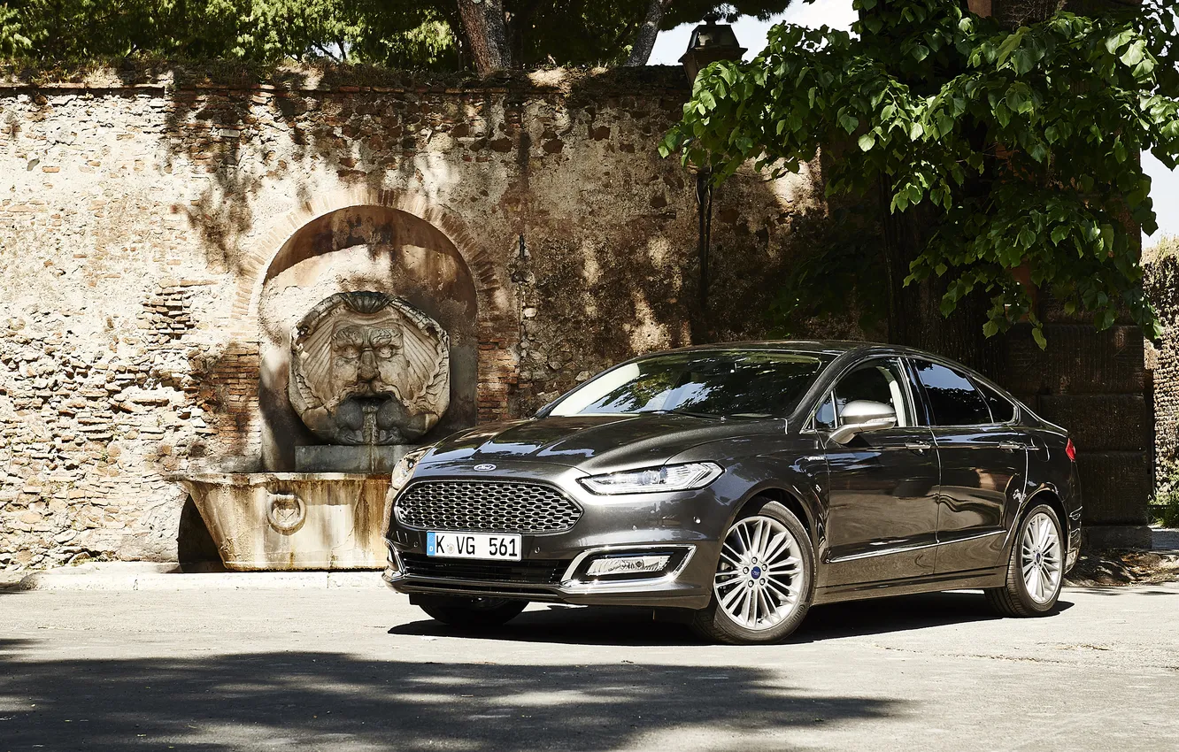 Photo wallpaper Ford, sedan, Ford, Sedan, Mondeo, Mondeo, 2015, Vignale