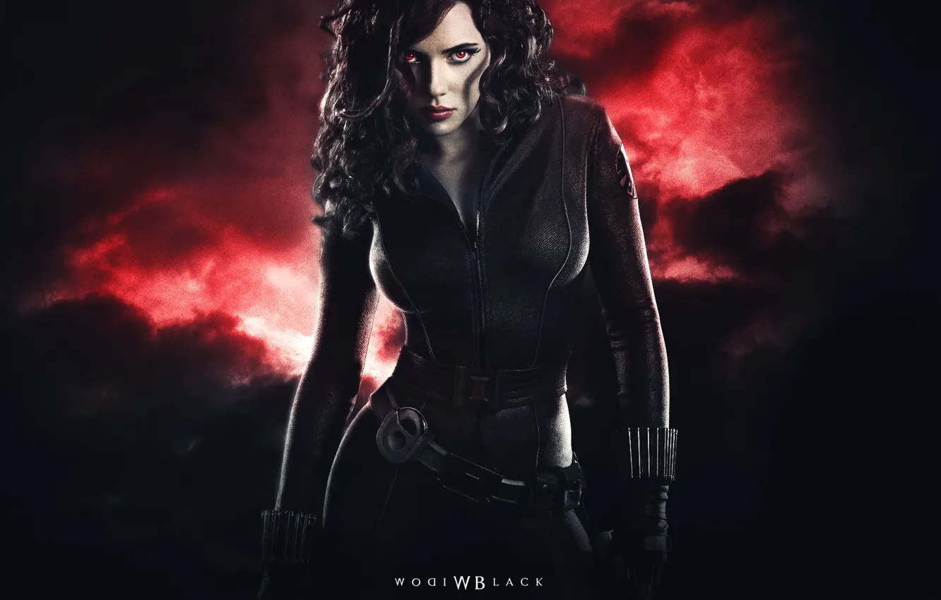 Photo wallpaper girl, Scarlett Johansson, Scarlett Johansson, Black Widow, Black widow, FuriousGFX
