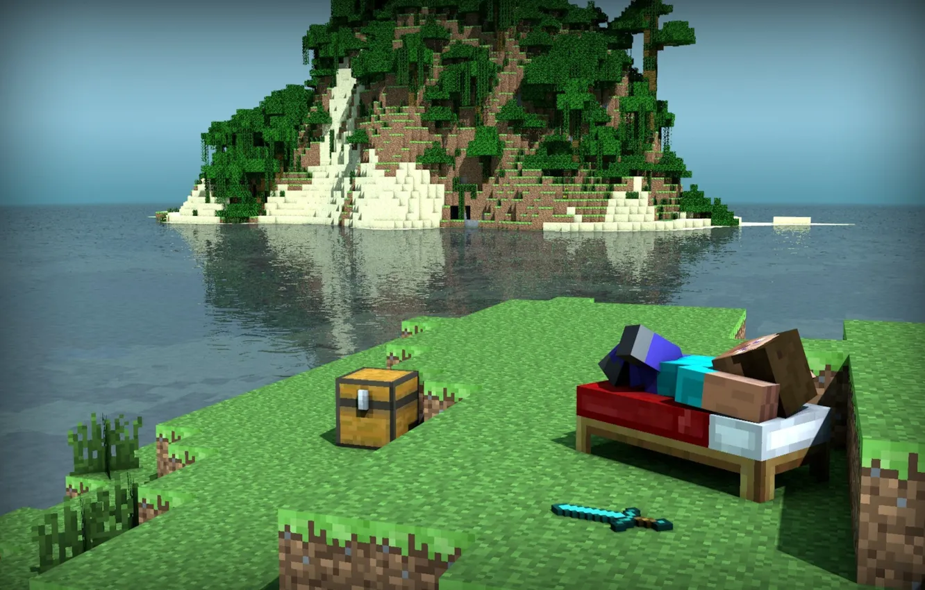 Photo wallpaper stay, the game, minecraft, minecraft