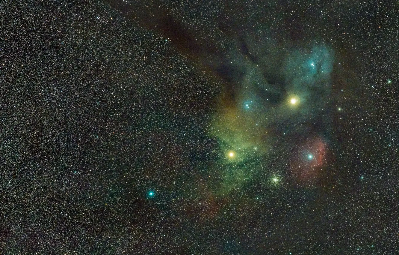 Photo wallpaper nebula, the universe, cosmos stars