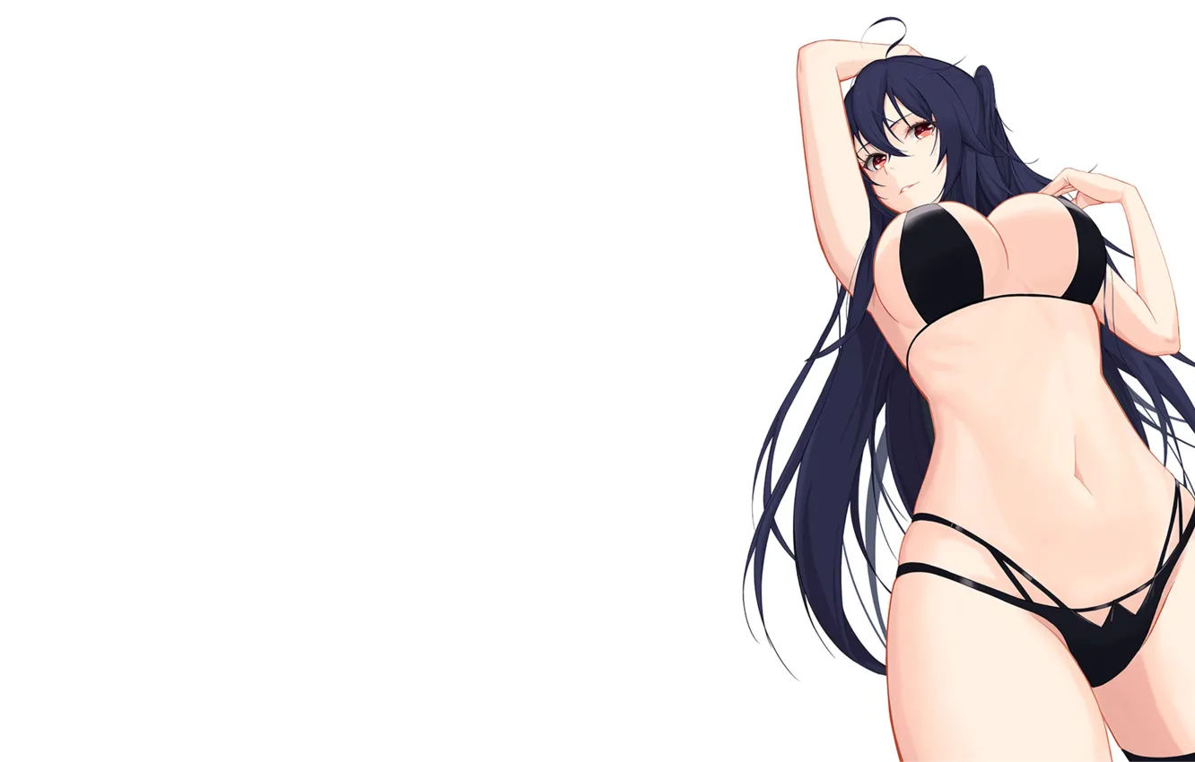 Photo wallpaper girl, hot, sexy, boobs, anime, pretty, breasts, babe