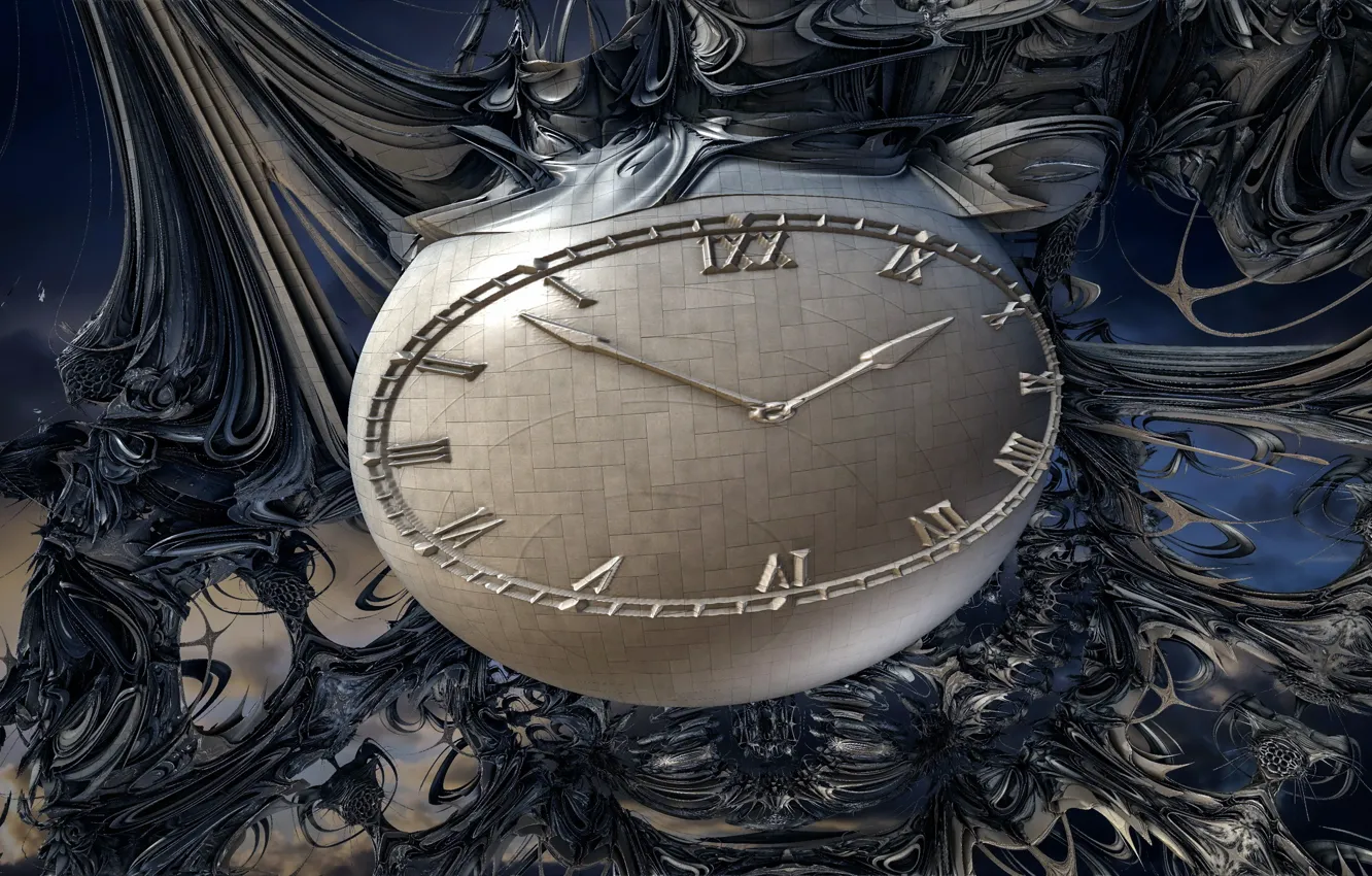 Photo wallpaper abstraction, watch, color, form