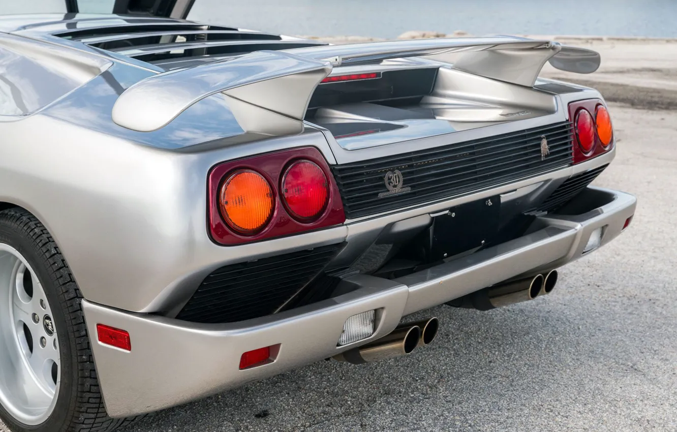 Photo wallpaper Lamborghini, Lambo, Diablo, back, Lamborghini Diablo SE30