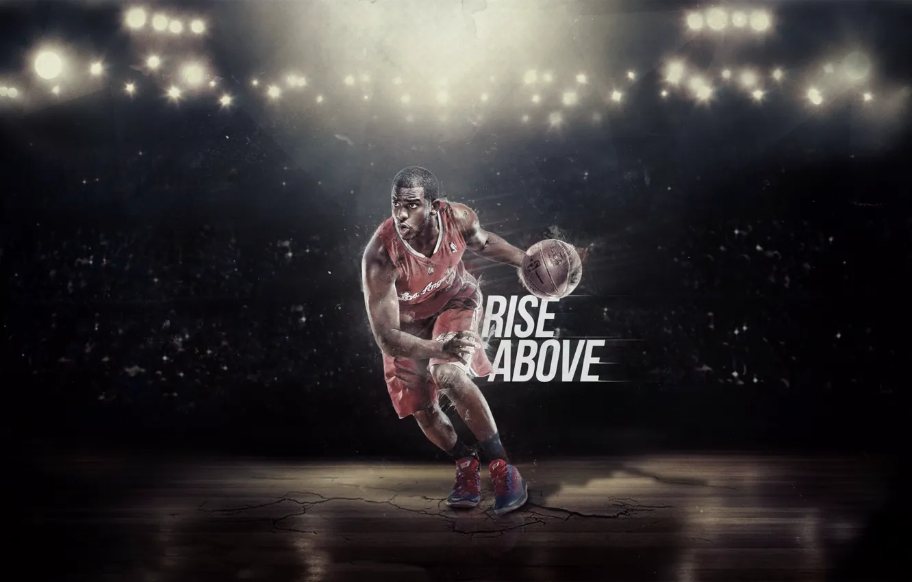 Photo wallpaper light, the ball, Basketball, form, NBA, Player, Paul Rise