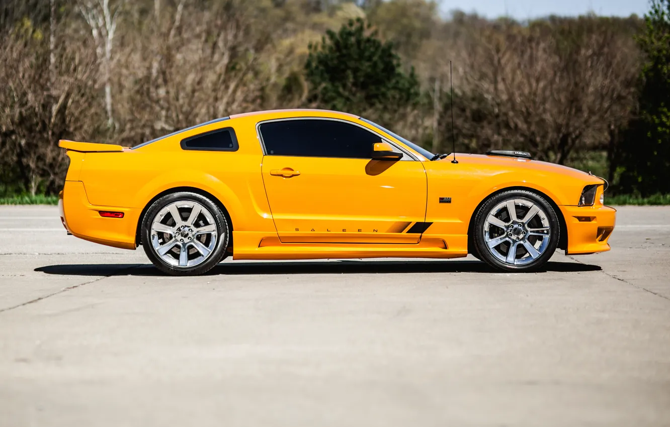 Photo wallpaper Mustang, Ford, 2008, Saleen, side view, S302, extreme