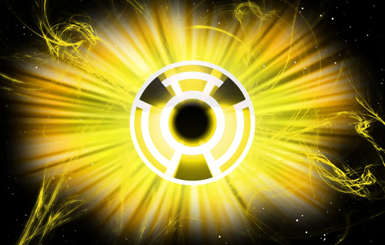 Photo wallpaper logo, Comics, lantern, DC Comics, Yellow Lantern