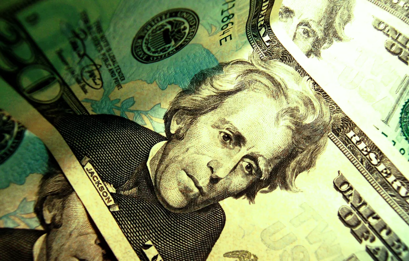 Photo wallpaper money, dollar, banknotes