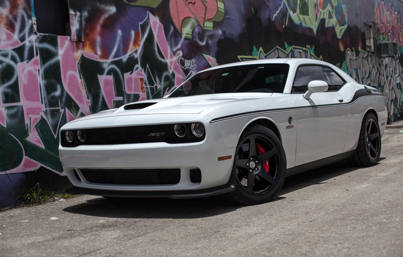 Photo wallpaper Dodge, Challenger, Hellcat, SRT, HRE, Dodge Charger SRT Hellcat