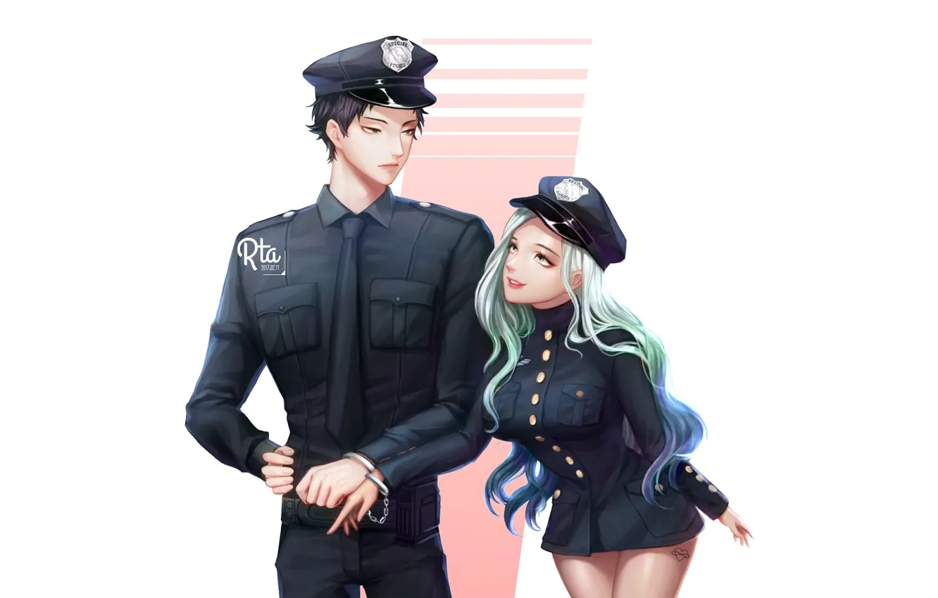 Photo wallpaper girl, police, Volleyball, Haikyuu, Akaashi Keiji