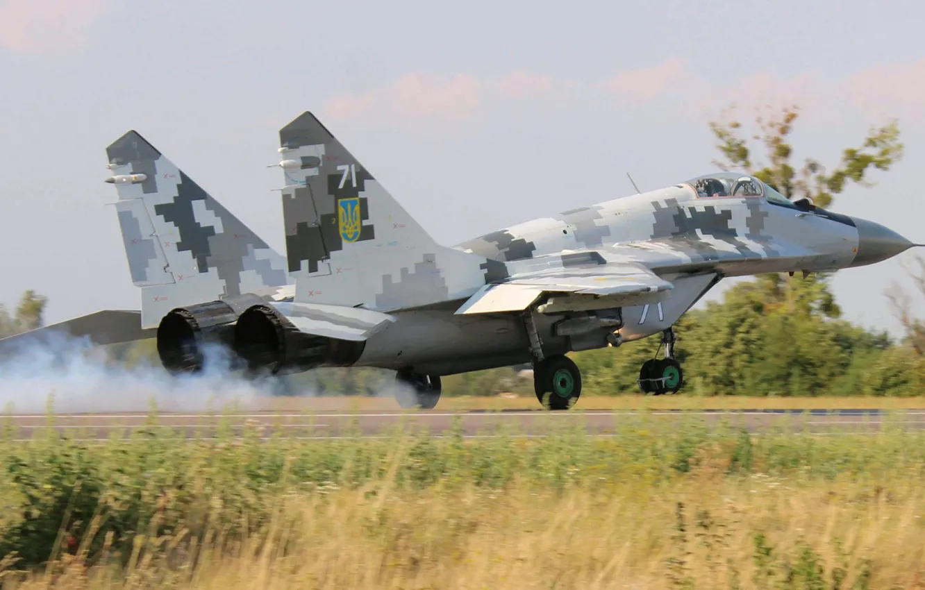 Photo wallpaper fighter, Ukraine, The MiG-29, Ukrainian air force