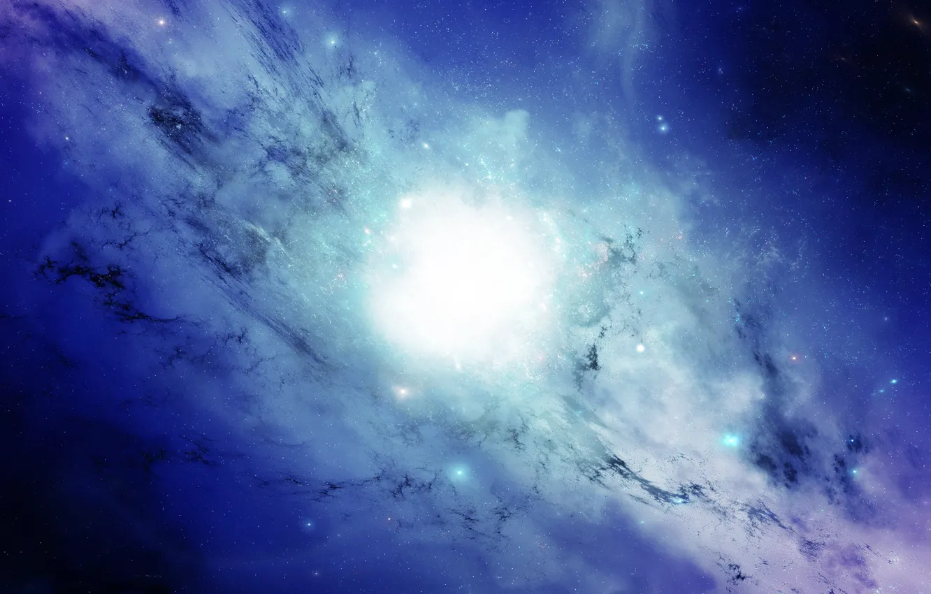 Photo wallpaper stars, nebula, accumulation, Poseidon