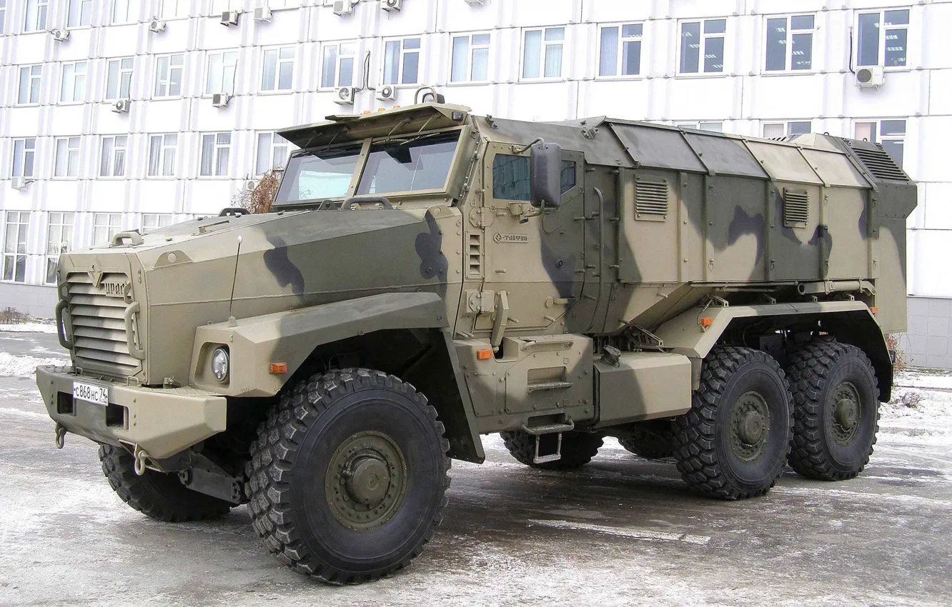 Photo wallpaper Armored car, The Russian Army, Ural-63099, Typhoon-