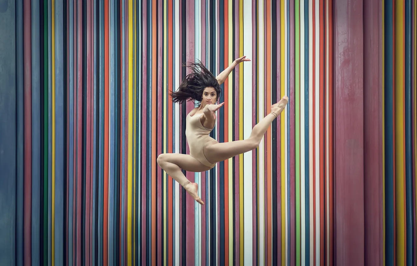 Photo wallpaper girl, background, dance