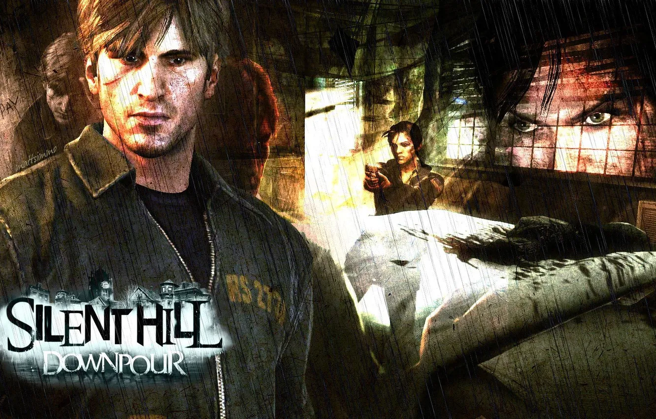 Wallpaper gun, bed, pistol, police, Murphy Pendleton, Silent Hill ...