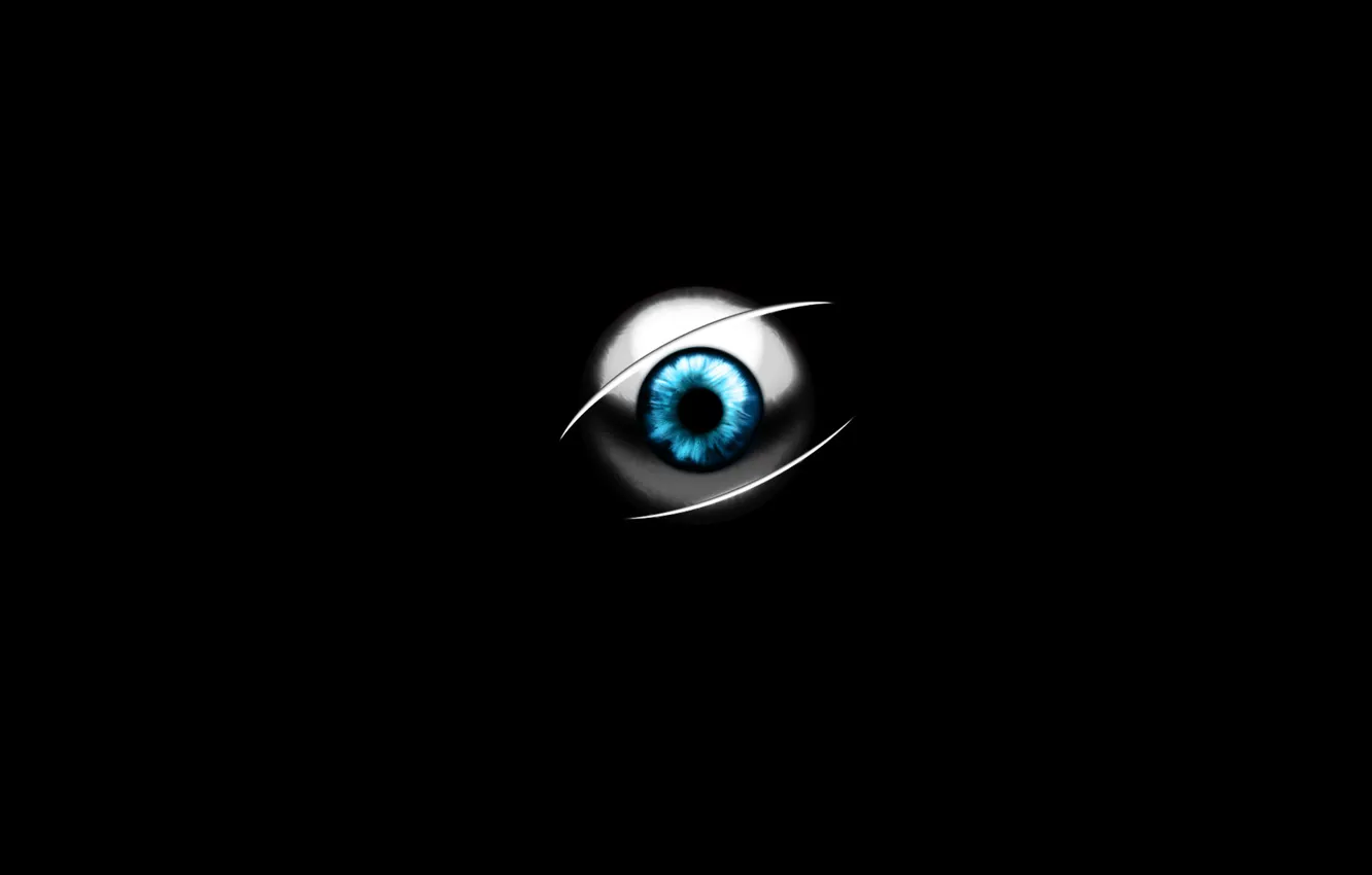 Photo wallpaper black, eye, devil eye