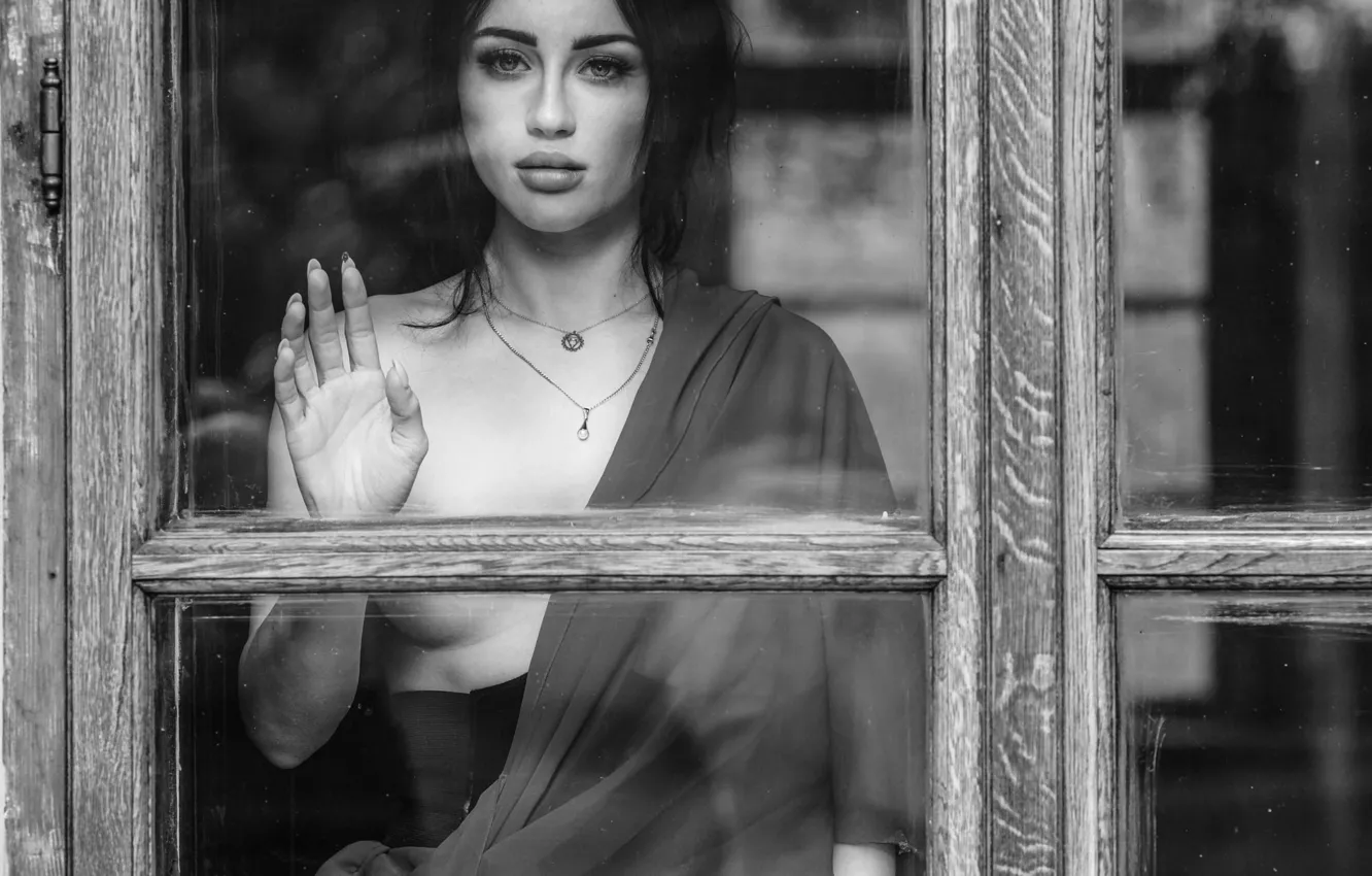 Photo wallpaper outside the window, Waiting, standing