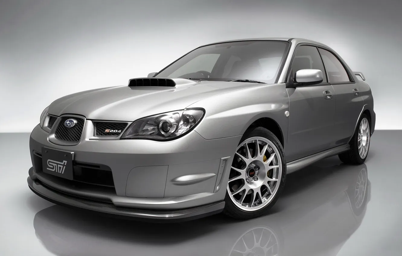 Photo wallpaper Subaru, Impreza, Grey