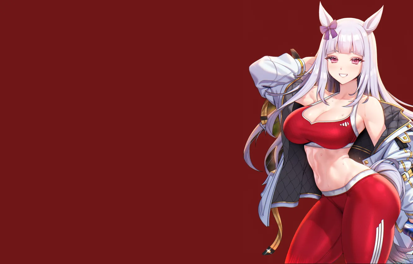 Photo wallpaper sexy, anime, fitness, tights, Uma Musume, Horse girls