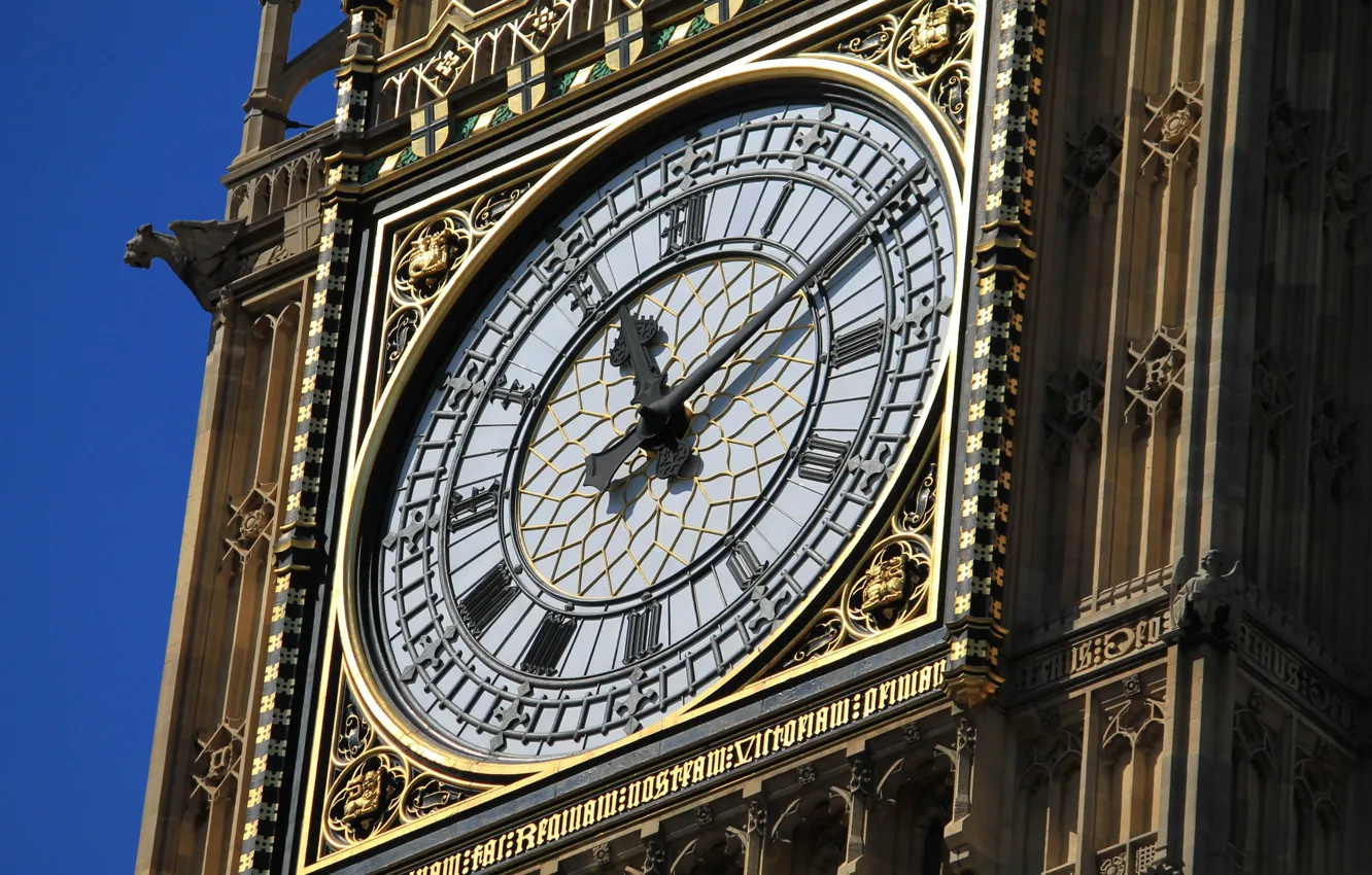 Photo wallpaper watch, England, London, tower, Big Ben