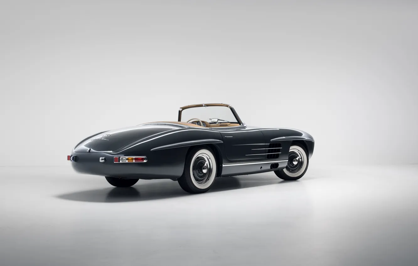 Photo wallpaper Mercedes-Benz, 1957, 300SL, rear view, Mercedes-Benz 300 SL Roadster