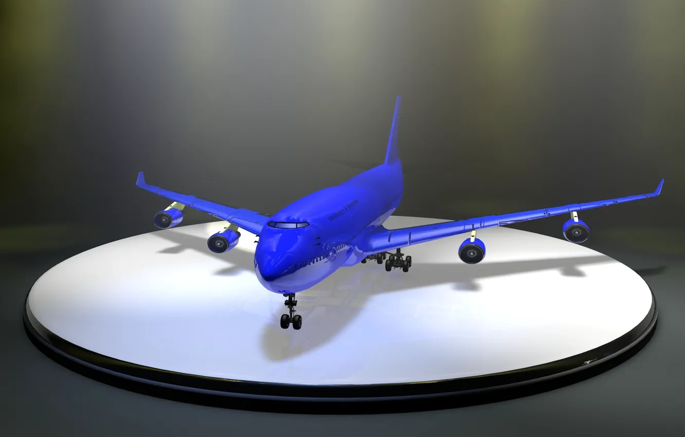 Photo wallpaper rendering, the plane, Boeing