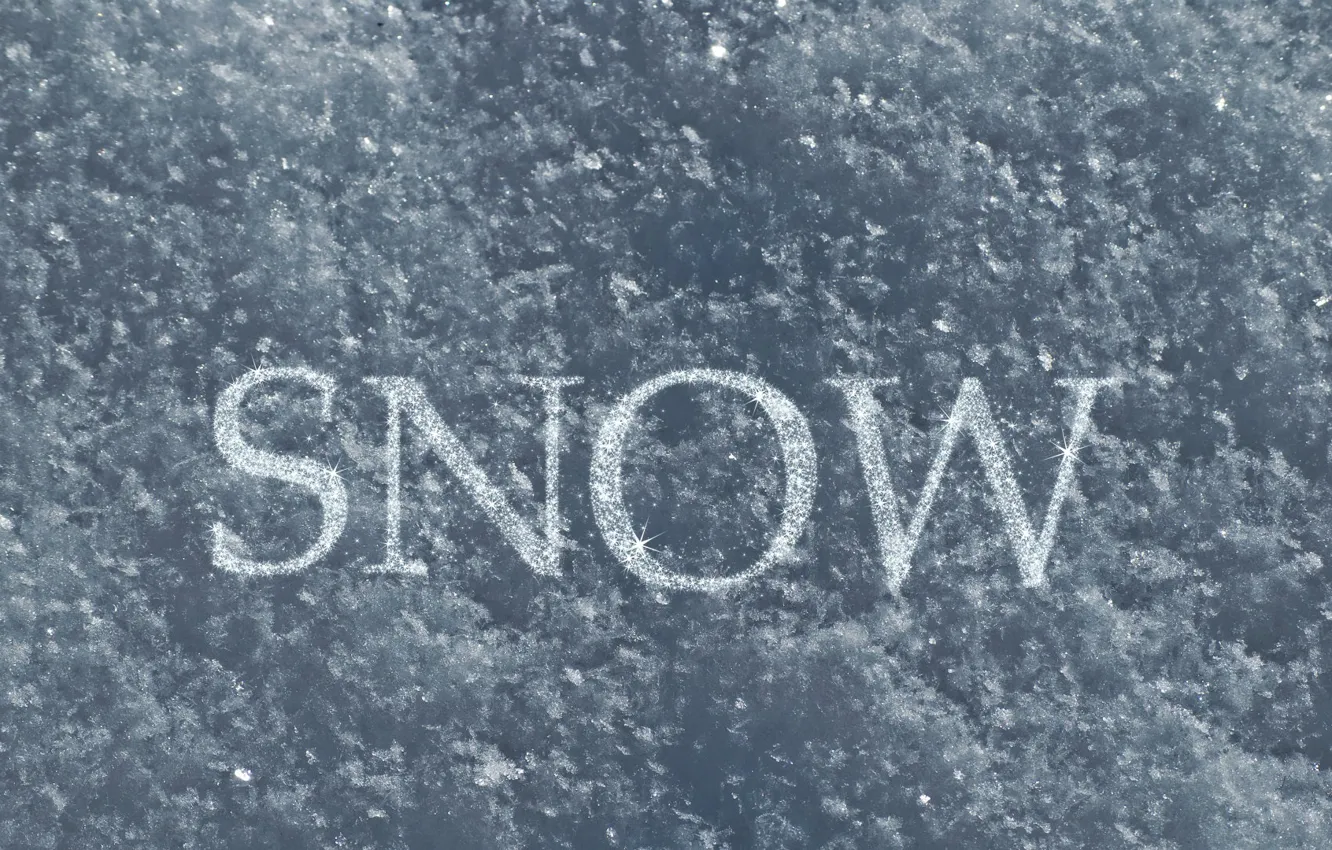 Photo wallpaper light, Snow, crystals, snow