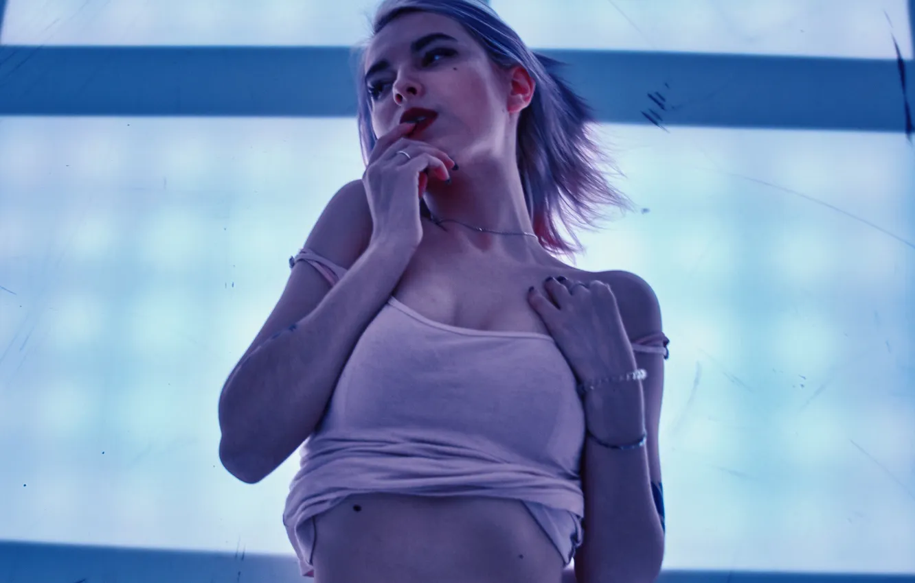 Photo wallpaper girl, Mike, girl, woman, Julie Resh