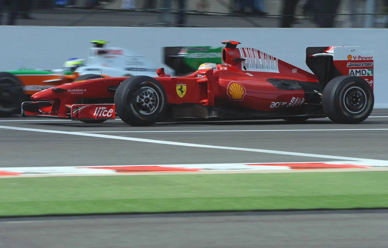 Photo wallpaper Ferrari, Kimi, Formula 1, f60, spa