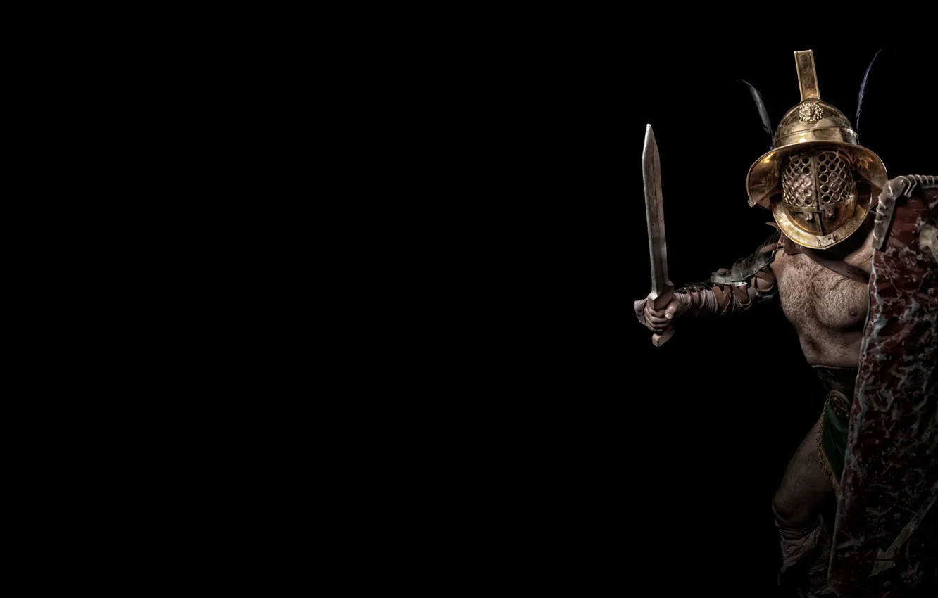 Photo wallpaper armor, helmet, shield, Gladiator, The murmillo, Murmillo