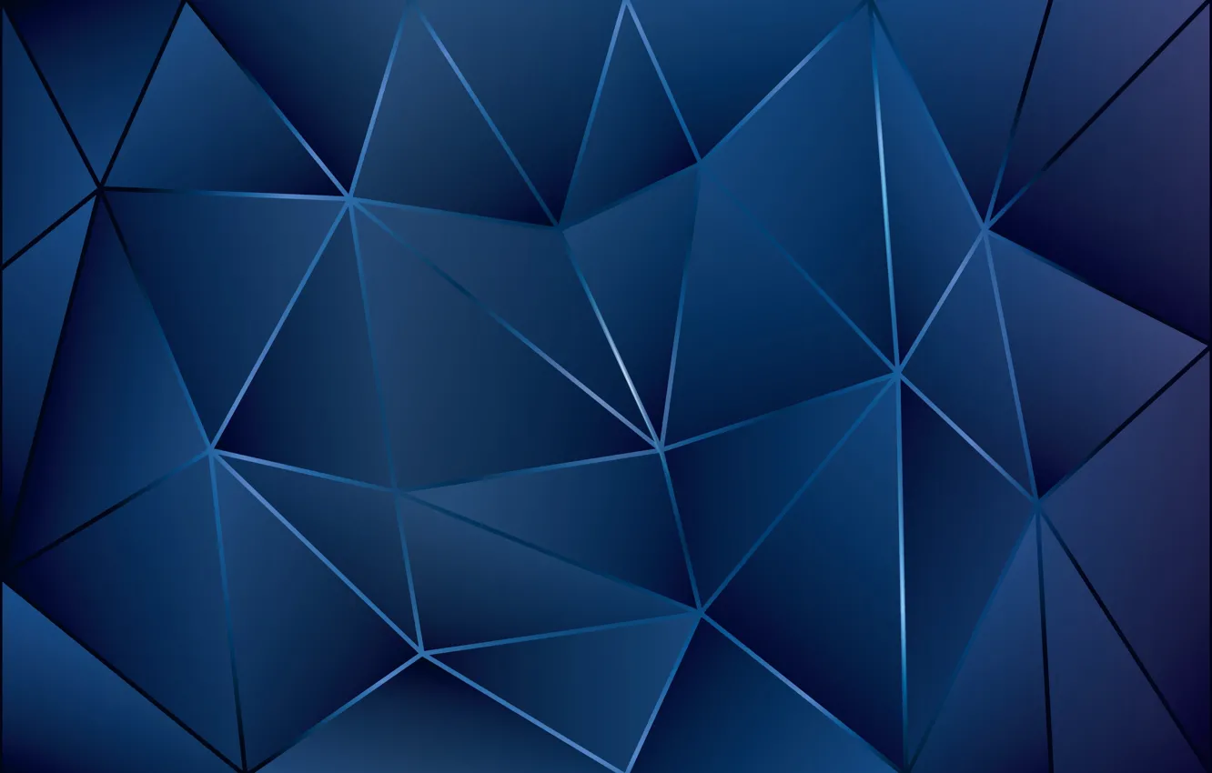Photo wallpaper line, background, triangles, blue, line blue