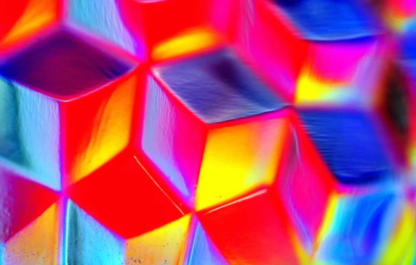 Photo wallpaper glass, light, color, the volume