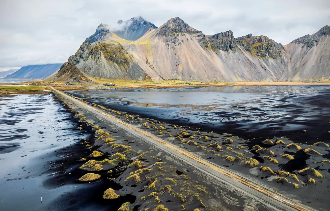 Photo wallpaper east, Iceland, Hofn