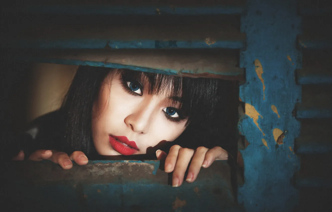 Photo wallpaper look, girl, background