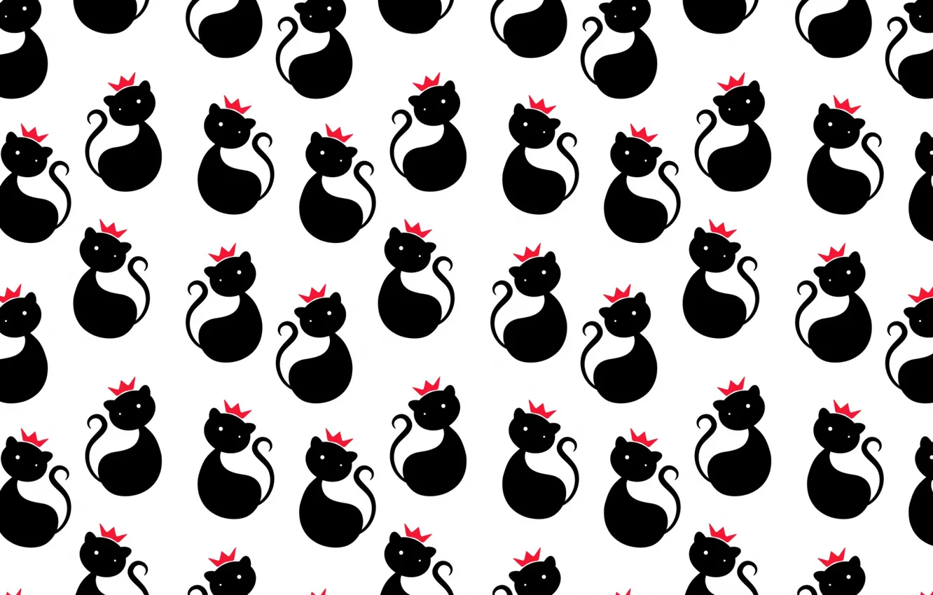 Photo wallpaper background, Wallpaper, Cat, Pattern, Seamless