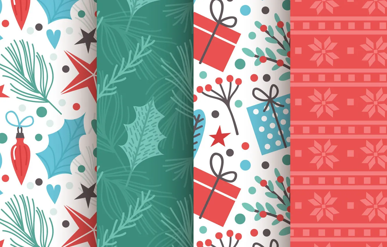 Photo wallpaper background, texture, gifts, christmas, patterns