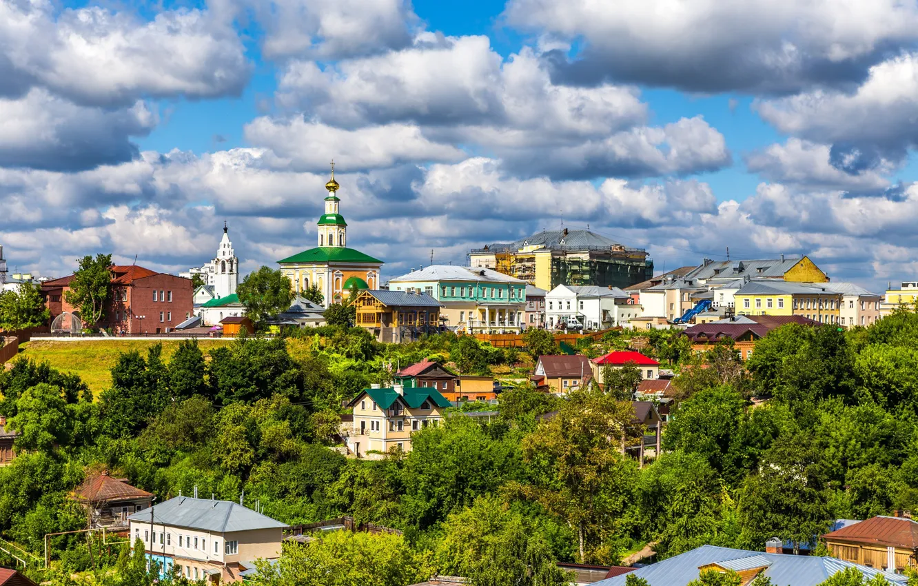 Photo wallpaper landscape, nature, the city