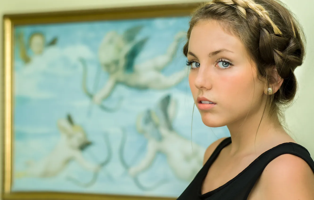 Photo wallpaper portrait, picture, hairstyle