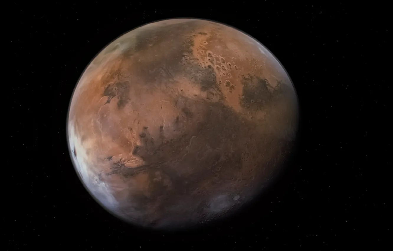 Photo wallpaper space, Mars, planet, Mars, wallpapers 1920 x 1080