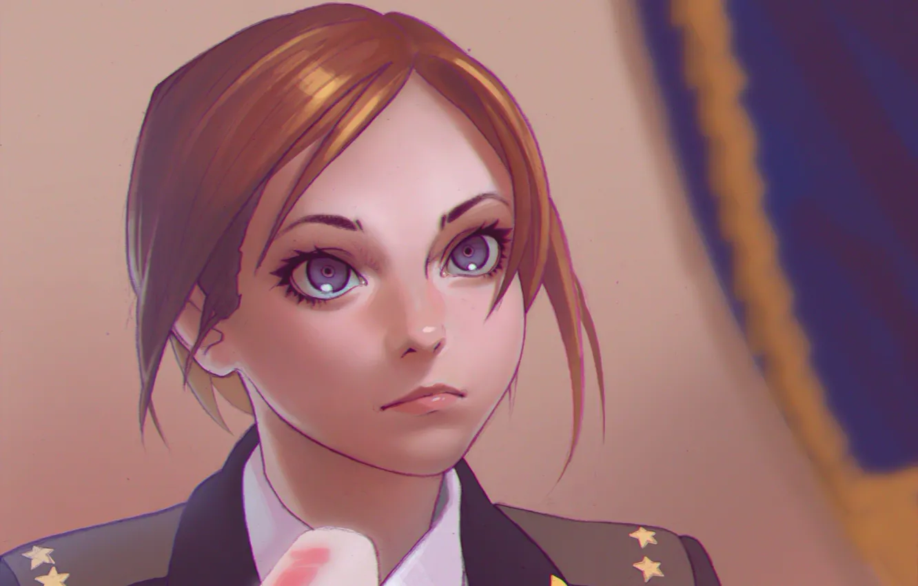 Photo wallpaper girl, figure, portrait, microphone, Natalia Poklonskaya, the Prosecutor