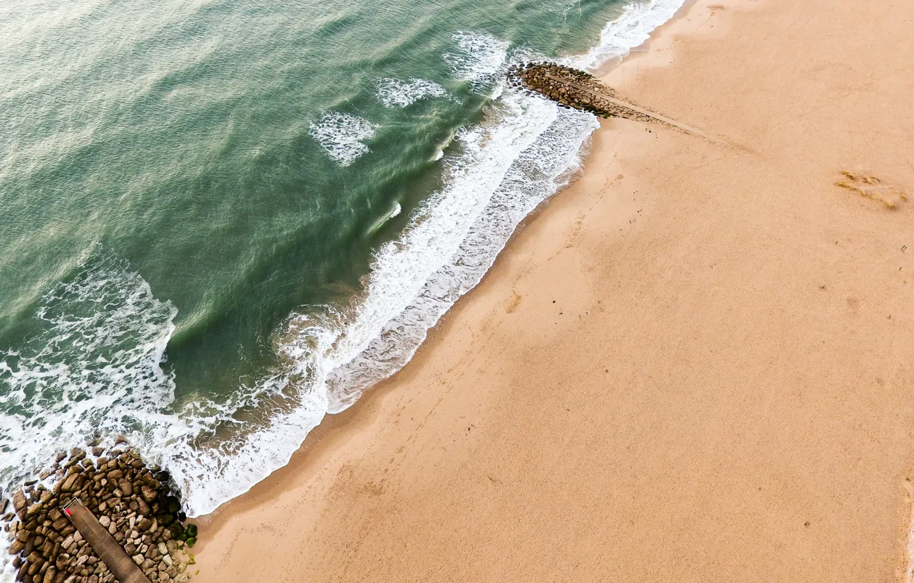 Photo wallpaper waves, beach, sea, sand, Part