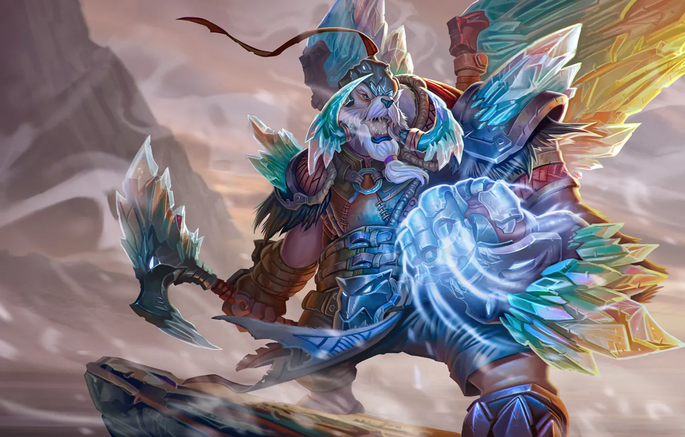 Photo wallpaper ice, dota 2, Tusk, Ymir