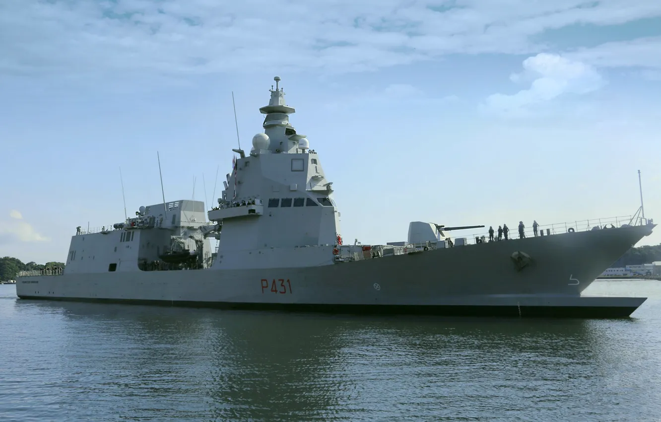 Photo wallpaper frigate, patrol ship, Francesco Morosini