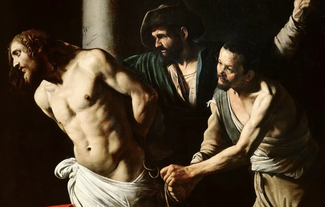 Photo wallpaper picture, mythology, Michelangelo Merisi da Caravaggio, Flagellation Of Christ