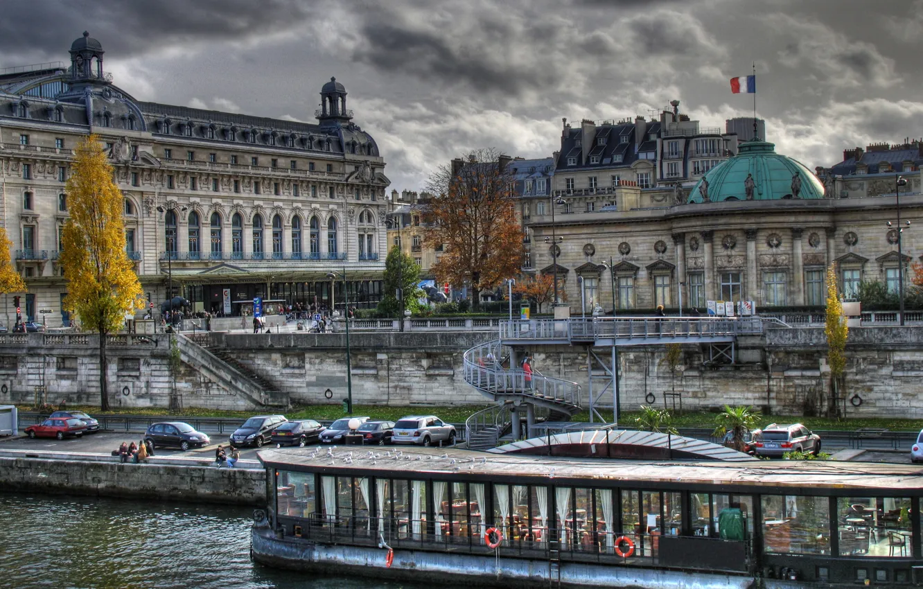 Photo wallpaper autumn, France, Paris