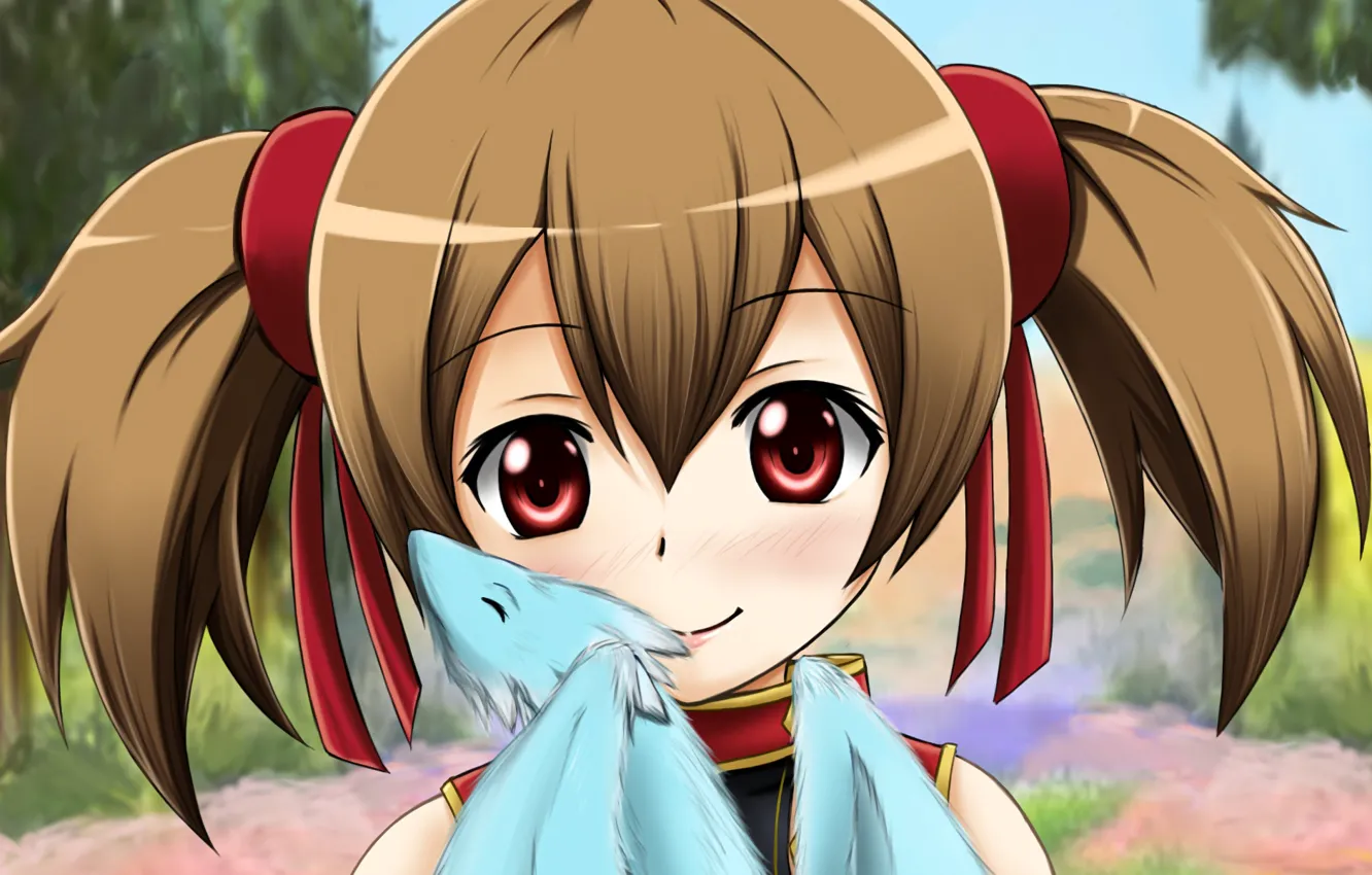 Photo wallpaper kawaii, light, weapon, anime, pretty, dragon, asian, warrior