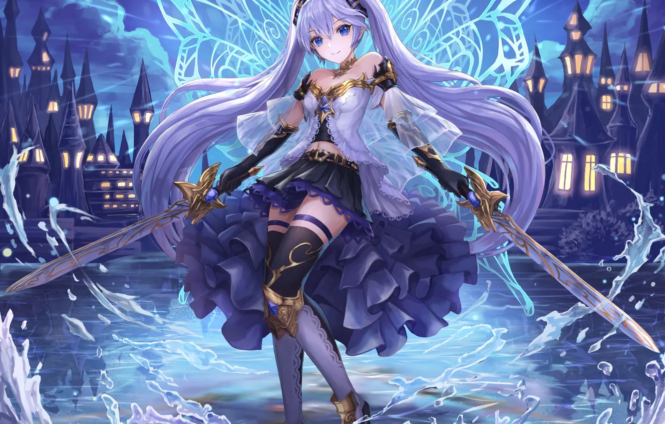 Photo wallpaper girl, anime, art, vocaloid